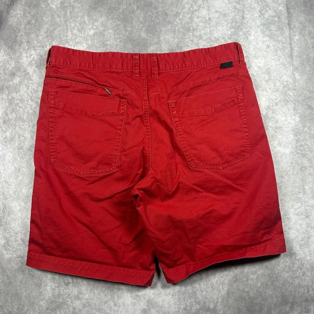 The North Face Mens Red Chino Shorts Size 36 Golf Outdoor Casual Cotton Preppy